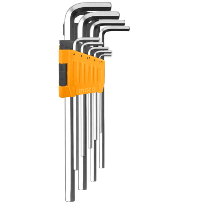 JUEGO LLAVES ALLEN LARGAS 1.5 -10 MM DE 9 PZAS INGCO1