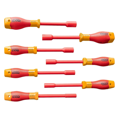 JUEGO DESTORNILLADOR PUNTA DADO 7 PZAS AISLADOS INGCO1