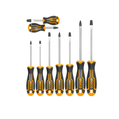 JUEGO DESTORNILLADORES 9 PZAS MARCA INGCO1