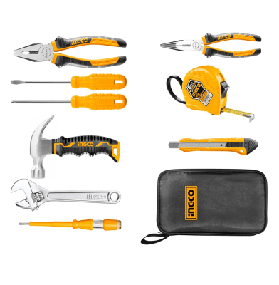 JUEGO DE HERRAMIENTAS MANUALES 9 PZAS INGCO