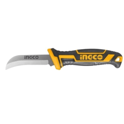 CUCHILLO PELACABLE CURVO 200 MM INGCO