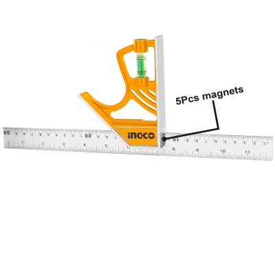 ESCUADRA COMBINADA DE 12PULG. MAGNÉTICA INGCO