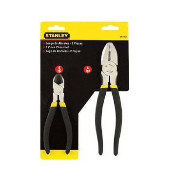 JUEGO DE ALICATES 2 PIEZAS MARCA STANLEY