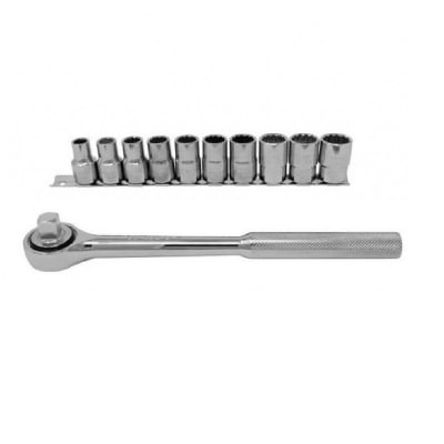 JUEGO DADOS 1/2 POLIGONAL 10-19 MM 11 PZAS MARCA STANLEY