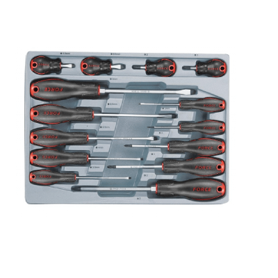 JUEGO DESTORNILLADOR 14 PZAS PLANO/PHILLIPS MARCA FORCE1
