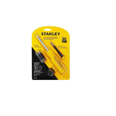 JUEGO DESTORNILLADOR 30 EN 1 CON 30 PIEZAS MARCA STANLEY