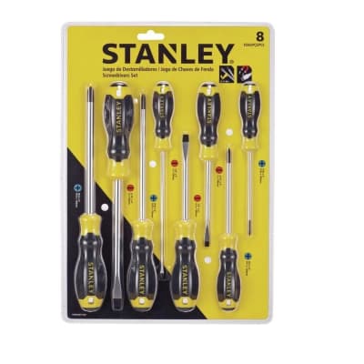 JUEGO DESTORNILLADORES 8 PZS MARCA STANLEY STMT66675-8401