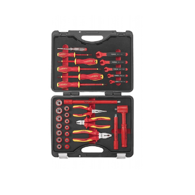 JUEGO HERRAMIENTAS AISLADAS 1000V DE 31 PZAS MARCA FORCE