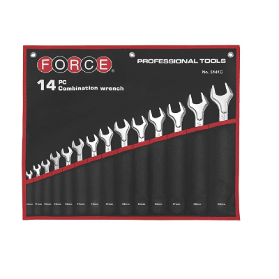 JUEGO LLAVES PUNTA CORONA DE 10-32 MM. 14 PZAS MARCA FORCE1