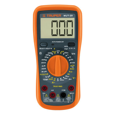 MULTIMETRO DIGITAL INDUSTRIAL 1000 V MARCA TRUPER