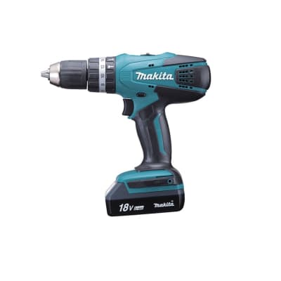 TALADRO PERCUTOR INALAMBRICO 18 V MARCA MAKITA HP457DWE2