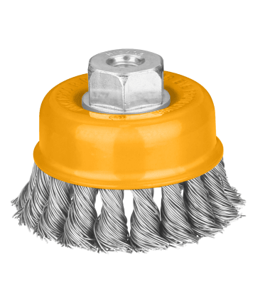 ESCOBILLLA COPA TRENZADA 125 MM INGCO