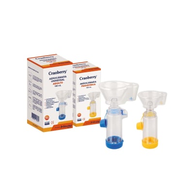 AEROCÁMARA ADULTO PARA INHALADORES - CRANBERRY1