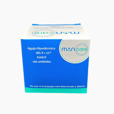 AGUJA HIPODÉRMICA 30G X 1/2 - 100 UNIDADES - MARCA MUNCARE