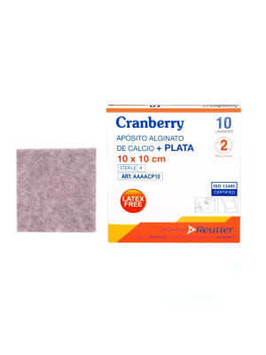 APÓSITO ALGINATO CALCIO + PLATA - MARCA CRANBERRY