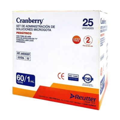 BAJADA DE SUERO MICRO GOTA 60 GOTAS