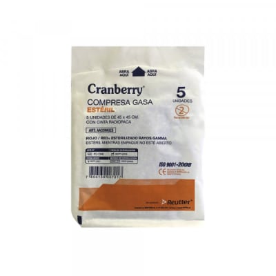 COMPRESA DE GASA ESTERIL 45X45 CM