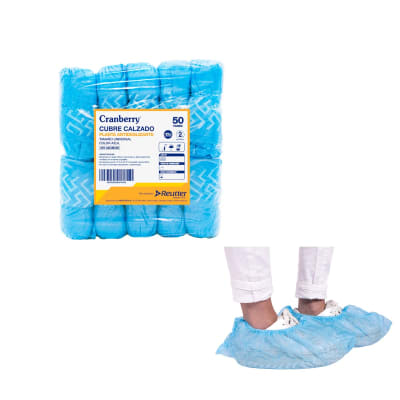 CUBRE ZAPATO TELA GRUESA IMPERMEABLE - 50 PARES - MARCA TRESOR