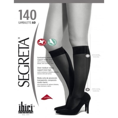 MINI MEDIA GAMBALETTO SEGRETA 140 COMPRESION GRADUADA 18/22 mmhg1