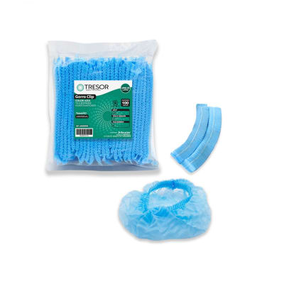 GORRO DESECHABLE TIPO CLIP - 100 UNIDADES - MARCA TRESOR1