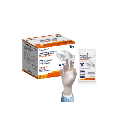 GUANTE QUIRÚRGICO LATEX LIBRE DE POLVO ESTÉRIL