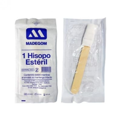 HISOPO ESTÉRIL DE GASA NO TEJIDA - 100 UNIDADES