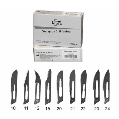 HOJA BISTURI ACERO INOXIDABLE CAJA 100 UNIDADES