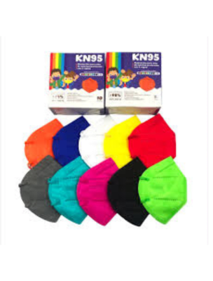 MASCARILLA KN 95 INFANTIL MIX COLORES - 10 UNIDADES