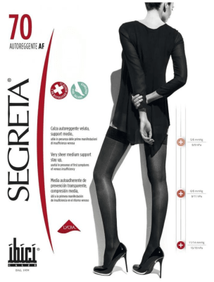 MEDIA LIGA SEGRETA 70 COMPRESION GRADUADA 11/14 mmHg