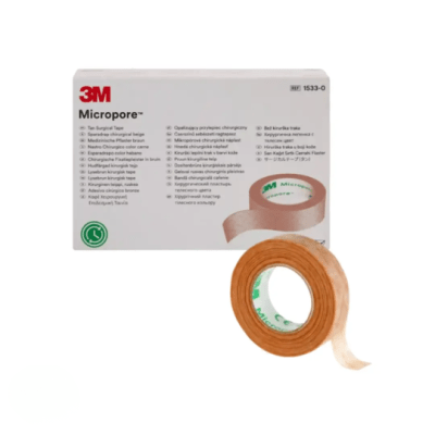 TELA ADHESIVA MICROPORE BEIGE 1.25 CM X 9.1 MT - MARCA 3M