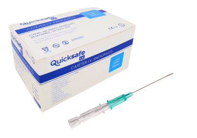 CATÉTER INTRAVENOSO 26G X 3/4 19MM - 50 UNIDADES - QUICKSAFE