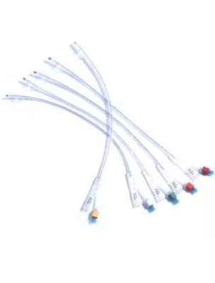 SONDA FOLEY 2 VIAS DE SILICONA CON BALON 5-10CC CAJA 10 UNIDADES