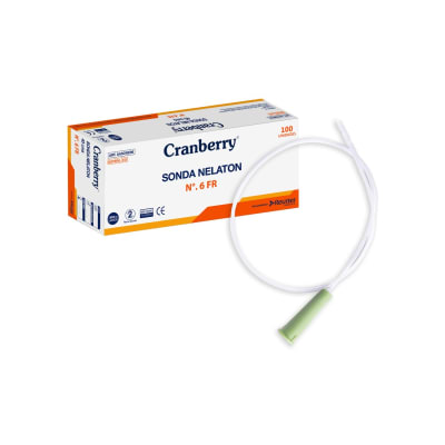 SONDA NELATON - 100 UNIDADES - MARCA CRANBERRY