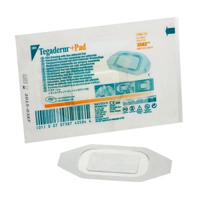 APÓSITO TRANSPARENTE ADHESIVO TEGADERM + PAD 5 X 7 CM - MARCA 3M