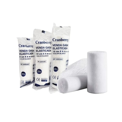VENDA DE GASA ELASTICADA BLANCA - 20 UNIDADES - MARCA CRANBERRY