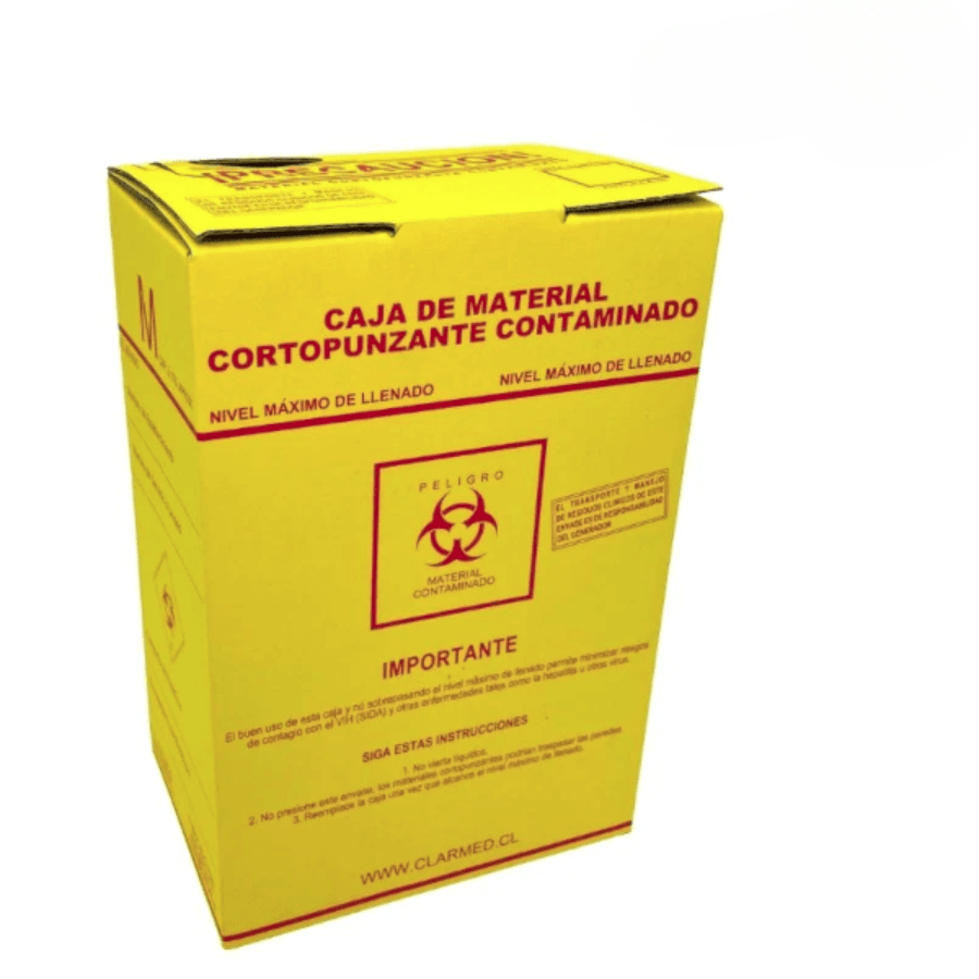 CAJA CARTÓN CORTOPUNZANTE DESECHABLE 3 LITROS AMARILLA - UNIDAD2