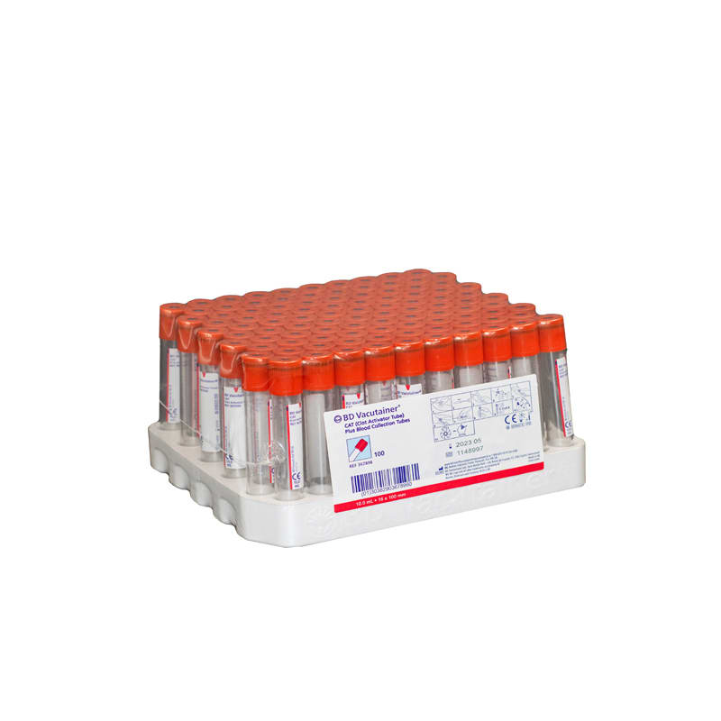 TUBO EXTRACCIÓN SANGRE TAPA ROJA 4 ML CON ACTIVADOR DE COAGULACIÓN - 100 UNIDADES - MARCA BD 0