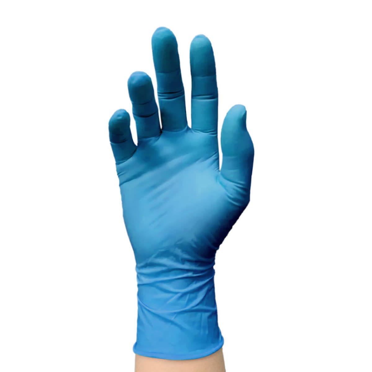 GUANTE NITRILO AZUL SIN POLVO EXTRA RESISTENTE - 100 UNIDADES - MARCA TRESOR3