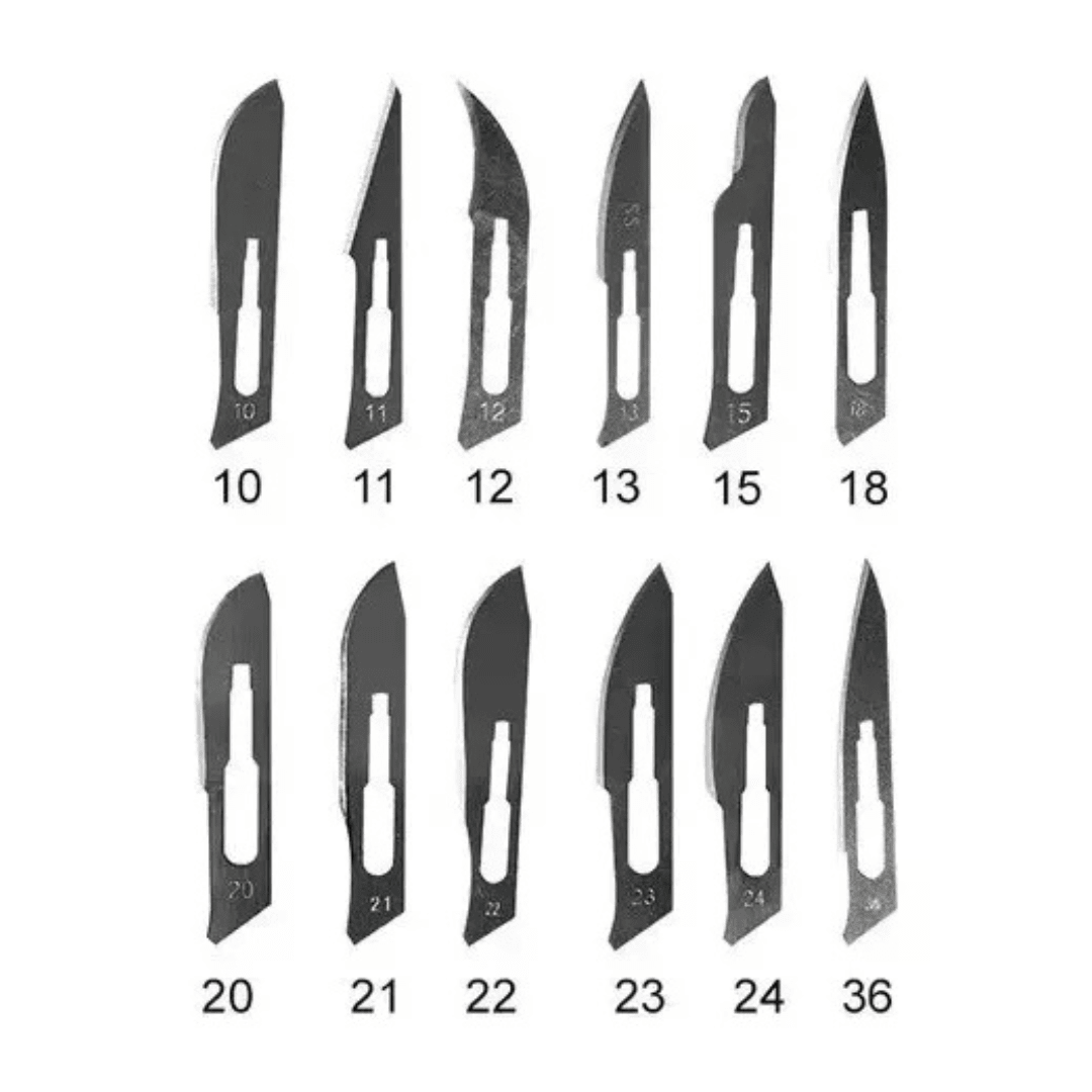 HOJA BISTURI CON MANGO ESTERIL CAJA 10 UNIDADES2