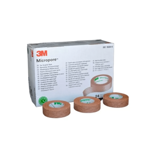 TELA ADHESIVA MICROPORE BEIGE 1.25 CM X 9.1 MT - MARCA 3M3