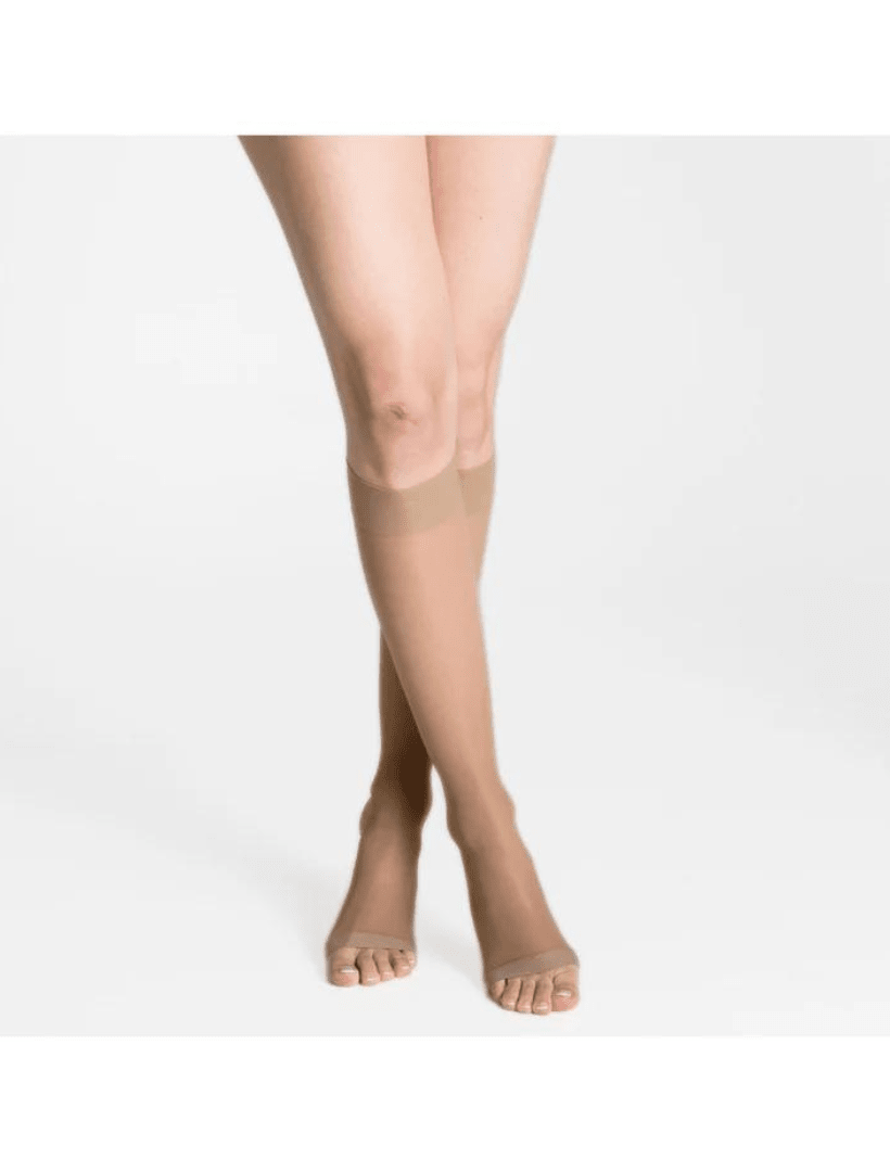 MINI MEDIA GAMBALETTO SEGRETA 140 COMPRESION GRADUADA 18/22 mmhg PUNTA ABIERTA2