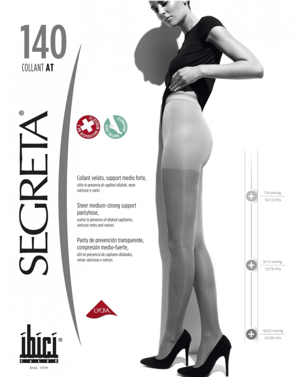 PANTY SEGRETA 140 COMPRESION GRADUADA18/22 mmHg 0