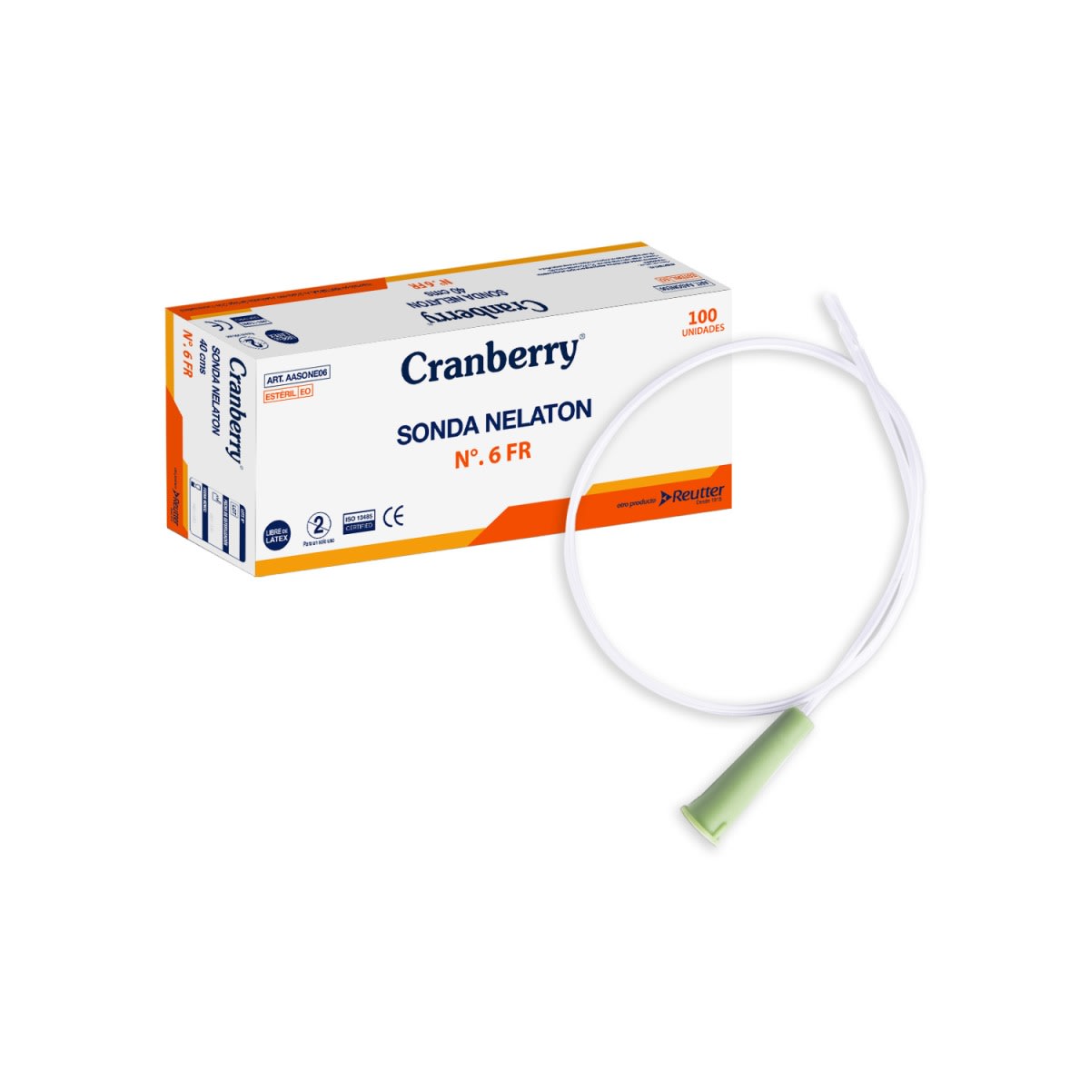 SONDA NELATON - 100 UNIDADES - MARCA CRANBERRY 0