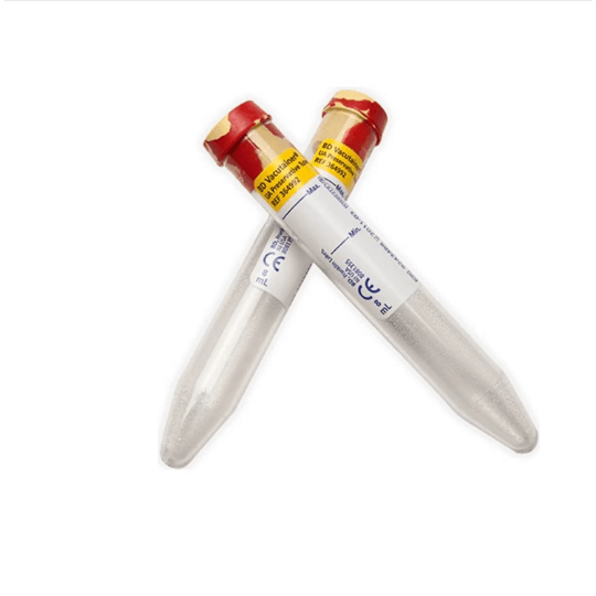 TUBO MUESTRA ORINA AMARILLO CON PRESERVANTE 8 ML - 100 UNIDADES - MARCA BD2