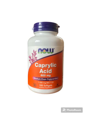 Ácido Caprilico 600 mg x 100 softgels1