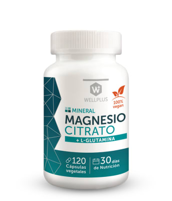 CITRATO DE MAGNESIO L GLUTAMINA 120 cápsulas