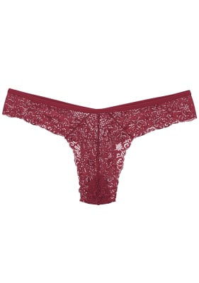 Colaless Encaje Rojo