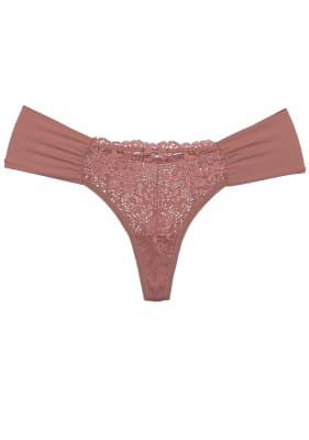 Colaless Lateral Drapeada y Encaje Granate