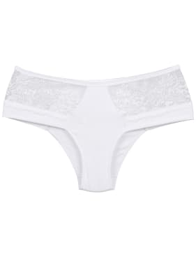 Bikini Microfibra Encaje Blanco