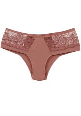 Bikini Microfibra Encaje granate